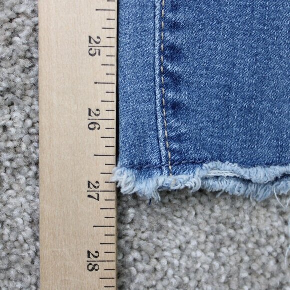 Levi’s Jeans Womens 16 Blue 720 High Rise Super Skinny Distressed Denim (26x27) - Picture 4 of 13